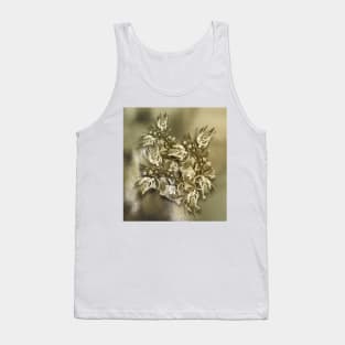 Flower bouquet in rippled gold Tank Top
